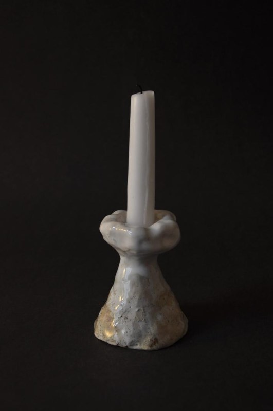 ceramic candleholder VULCANO